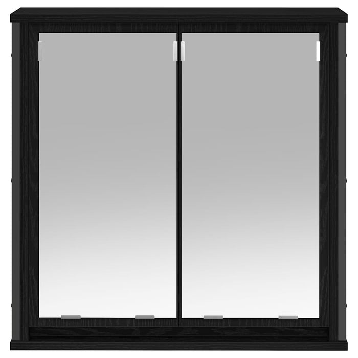 Dulap de baie cu oglindă stejar negru 60x21x60 cm - WALTI WALTI