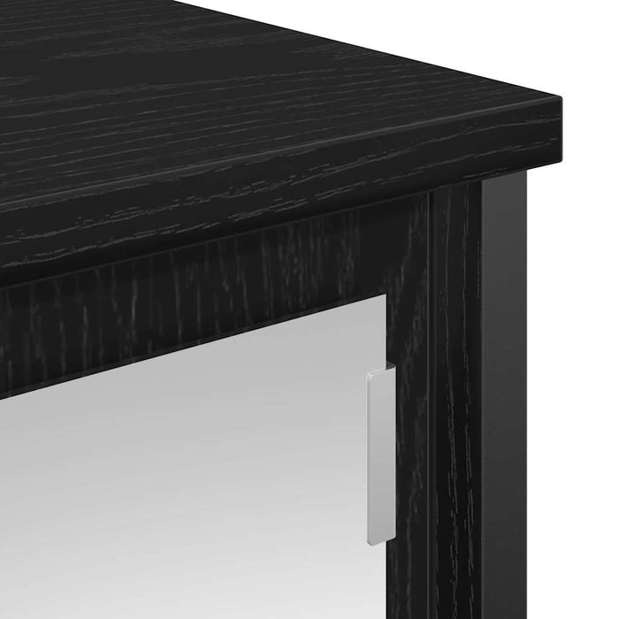 Dulap de baie cu oglindă stejar negru 60x21x60 cm - WALTI WALTI