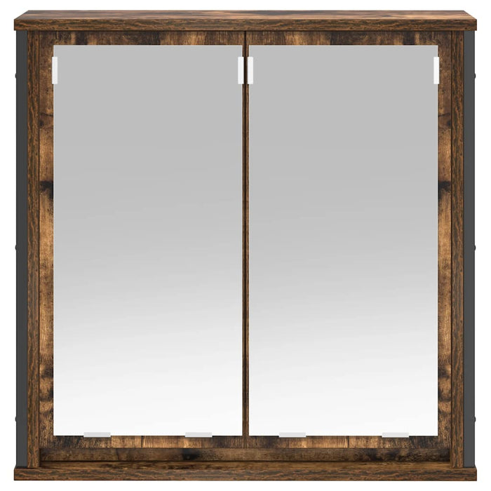 Dulap de baie cu oglindă stejar afumat 60x21x60 cm - WALTI WALTI