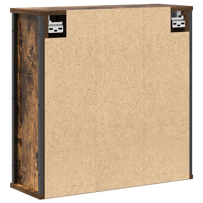 Dulap de baie cu oglindă stejar afumat 60x21x60 cm - WALTI WALTI