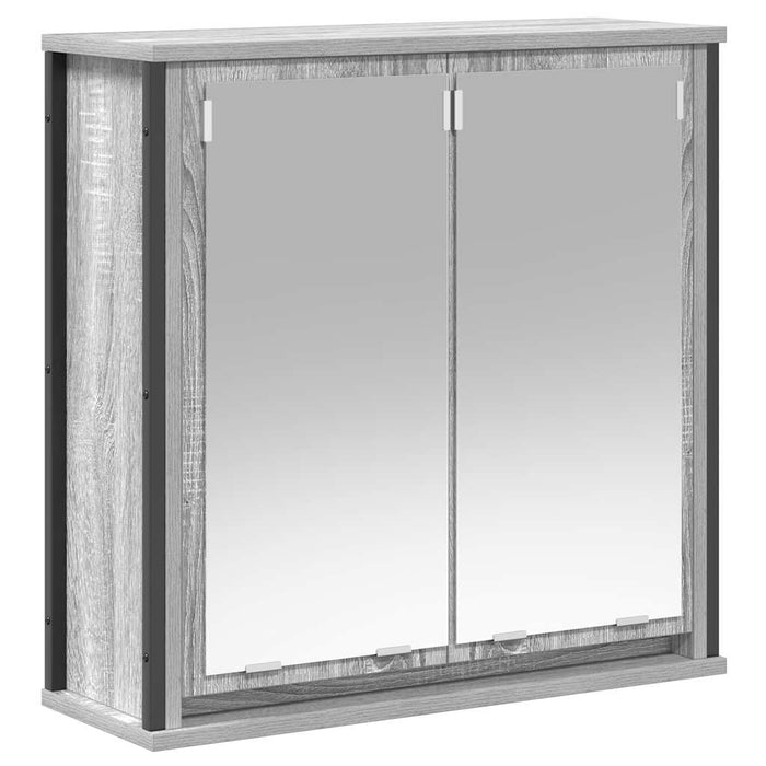 Dulap de baie cu oglindă Gri Sonoma 60x21x60 cm - WALTI WALTI