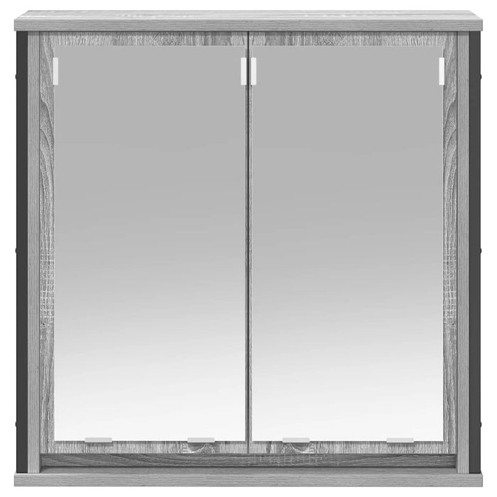 Dulap de baie cu oglindă Gri Sonoma 60x21x60 cm - WALTI WALTI
