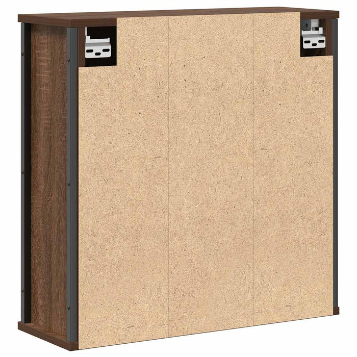 Dulap de baie cu oglindă stejar maro 60x21x60 cm - WALTI WALTI