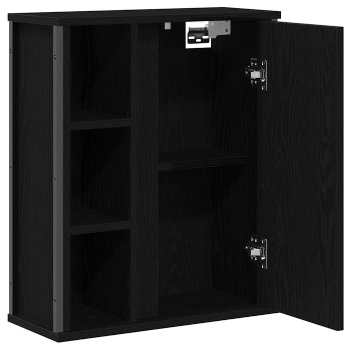 Dulap de baie cu oglindă stejar negru 50x21x60 cm - WALTI WALTI