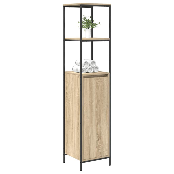 Dulap de baie cu rafturi Stejar Sonoma 36x35x165 cm - WALTI WALTI