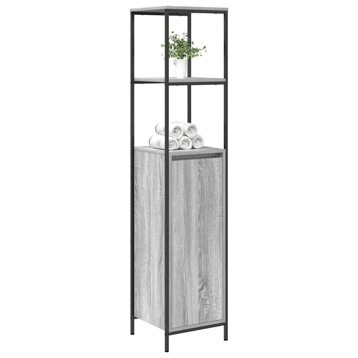Dulap de baie cu rafturi Gri Sonoma 36x35x165 cm - WALTI WALTI