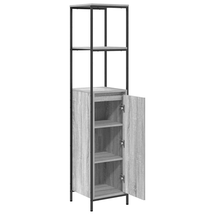 Dulap de baie cu rafturi Gri Sonoma 36x35x165 cm - WALTI WALTI