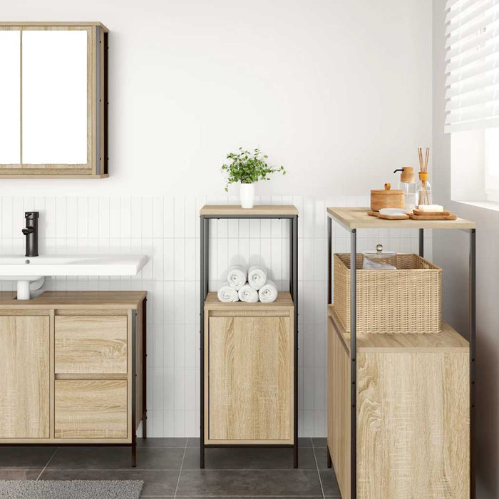 Dulap de baie cu rafturi Stejar Sonoma 36x35x95 cm - WALTI WALTI