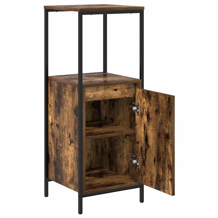 Dulap de baie cu rafturi stejar afumat 36x35x95 cm - WALTI WALTI
