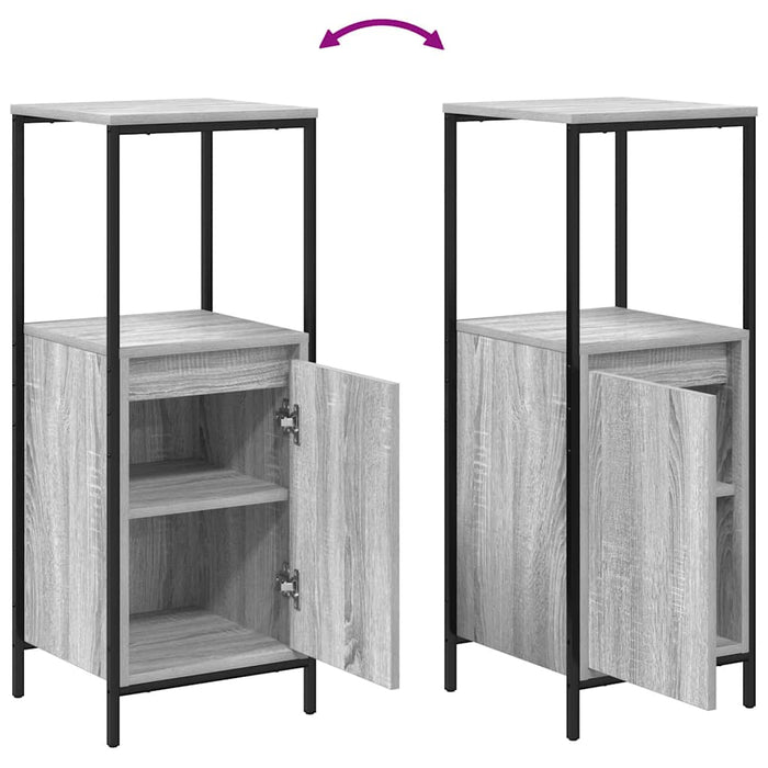 Dulap de baie cu rafturi Gri Sonoma 36x35x95 cm - WALTI WALTI