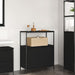 Dulap de baie cu rafturi Stejar negru 76,5x35x95 cm - WALTI WALTI