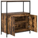 Dulap de baie cu rafturi stejar afumat 76,5x35x95 cm - WALTI WALTI