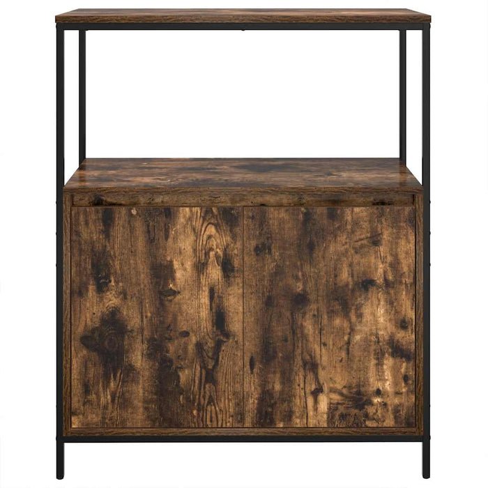 Dulap de baie cu rafturi stejar afumat 76,5x35x95 cm - WALTI WALTI