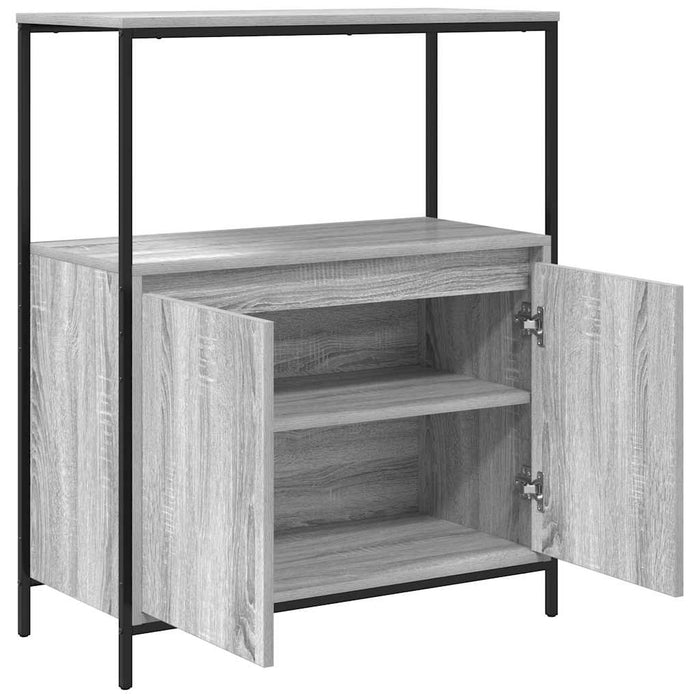 Dulap de baie cu rafturi Gri Sonoma 76,5x35x95 cm - WALTI WALTI