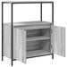 Dulap de baie cu rafturi Gri Sonoma 76,5x35x95 cm - WALTI WALTI