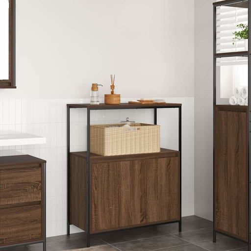 Dulap de baie cu rafturi Stejar maro 76,5x35x95 cm - WALTI WALTI