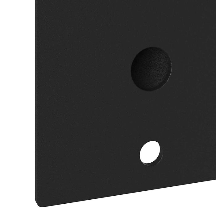 Suport pentru stâlp de steag Negru 10.5 x 7.5 cm Oțel - WALTI WALTI