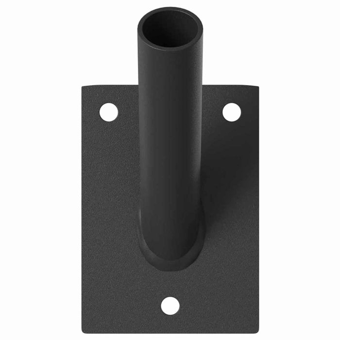 Suport pentru stâlp de steag Negru 10.5 x 7.5 cm Oțel - WALTI WALTI