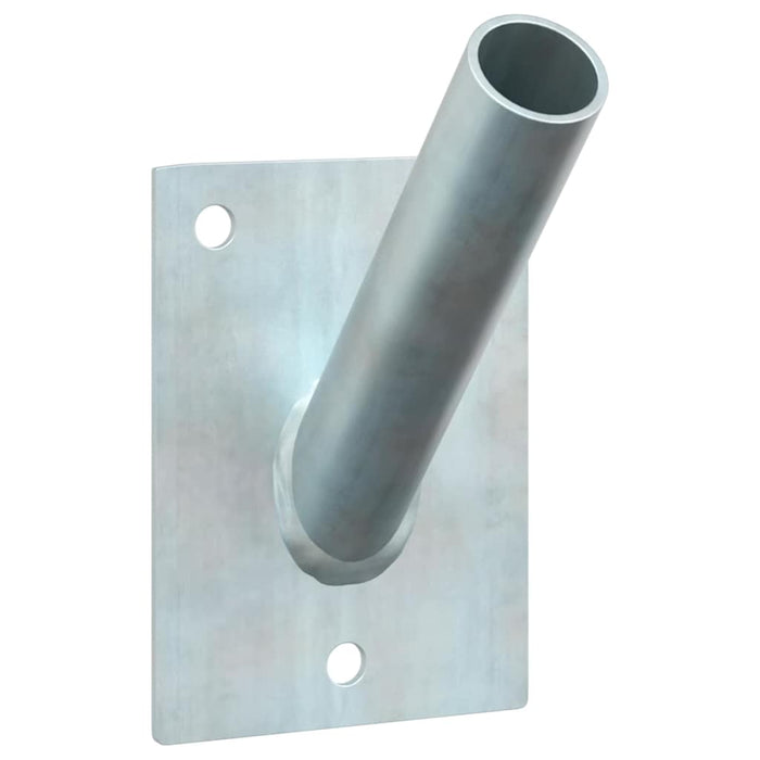 Suport pentru stâlp de steag Argintiu 10.5 x 7.5 cm Oțel - WALTI WALTI