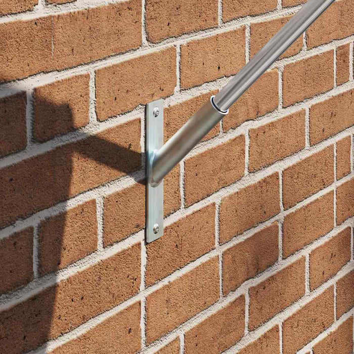 Suport pentru stâlp de steag Argintiu 15 x 3 cm Oțel - WALTI WALTI