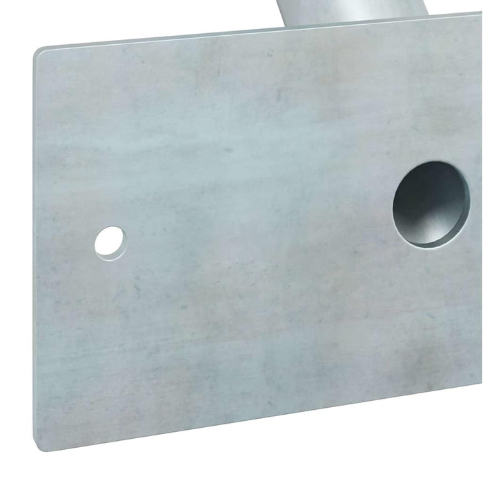 Suport pentru stâlp de steag Argintiu 13 x 6 cm Oțel - WALTI WALTI