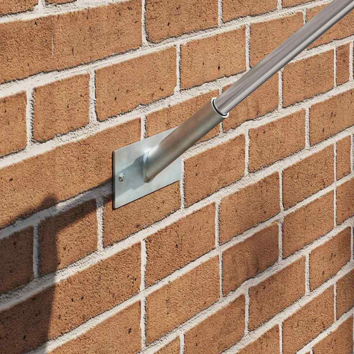 Suport pentru stâlp de steag Argintiu 13 x 6 cm Oțel - WALTI WALTI