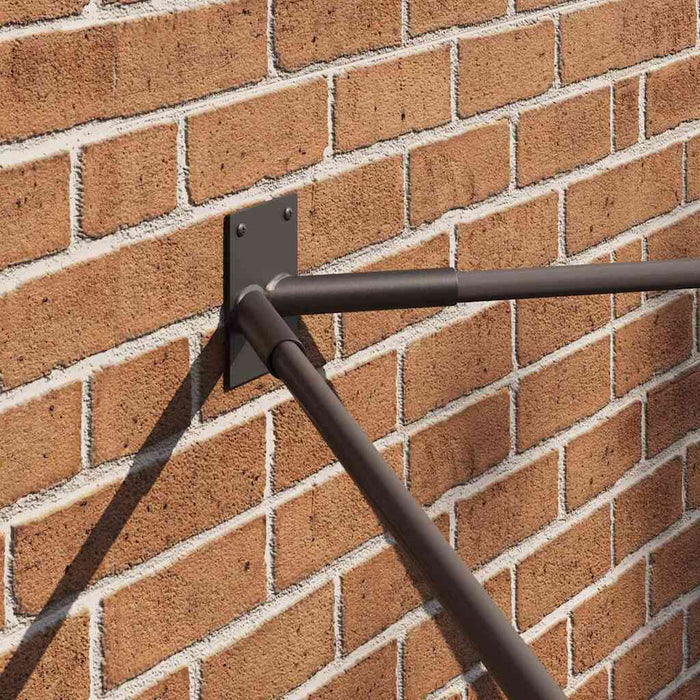 Suport pentru stâlp de steag Negru 11.5 x 7.5 cm Oțel - WALTI WALTI