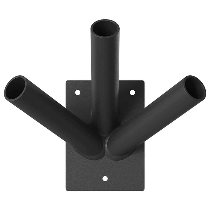 Suport pentru stâlp de steag Negru 10.5 x 7.5 cm Oțel - WALTI WALTI