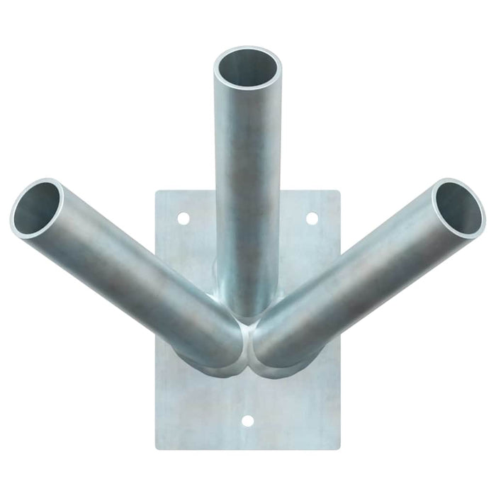 Suport pentru stâlp de steag Argintiu 10.5 x 7.5 cm Oțel - WALTI WALTI