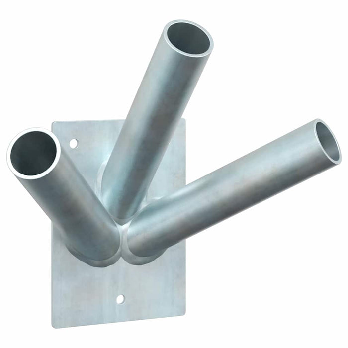 Suport pentru stâlp de steag Argintiu 10.5 x 7.5 cm Oțel - WALTI WALTI