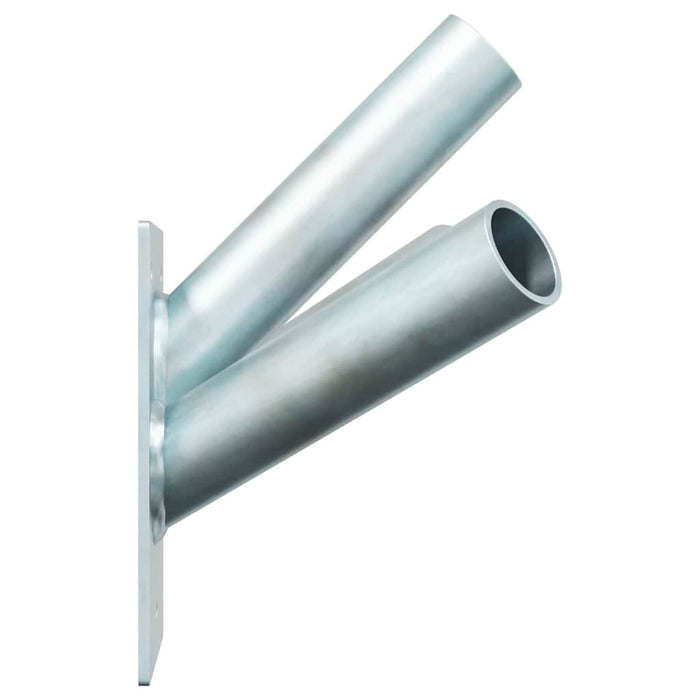 Suport pentru stâlp de steag Argintiu 10.5 x 7.5 cm Oțel - WALTI WALTI