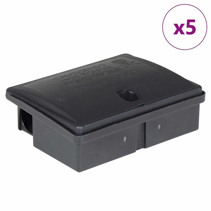 Capcane pentru șoareci 5 buc Negru 13x10x4 cm - WALTI WALTI
