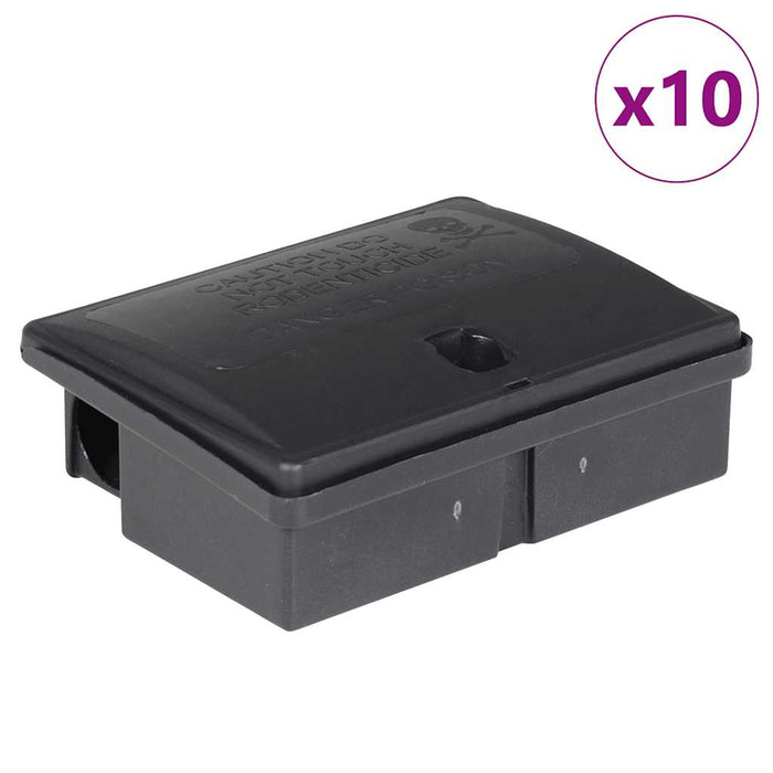 Capcane pentru șoareci 10 buc Negru 13x10x4 cm WALTI