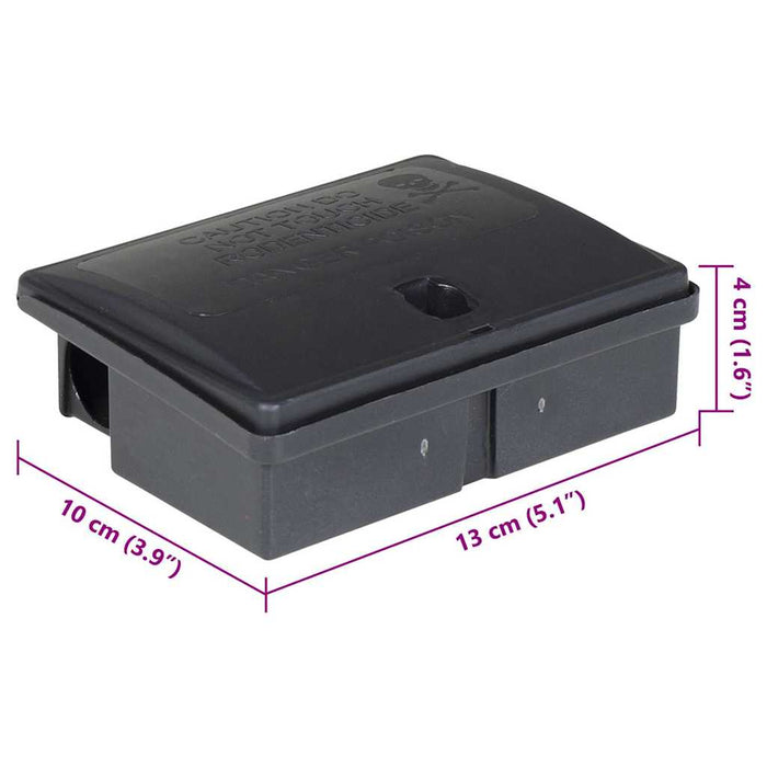 Capcane pentru șoareci 10 buc Negru 13x10x4 cm WALTI