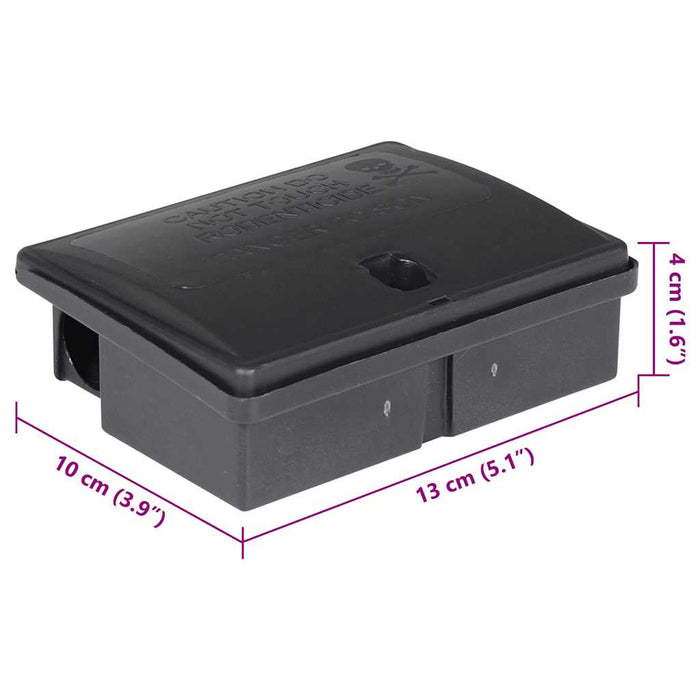 Capcane pentru șoareci 20 buc Negru 13x10x4 cm WALTI