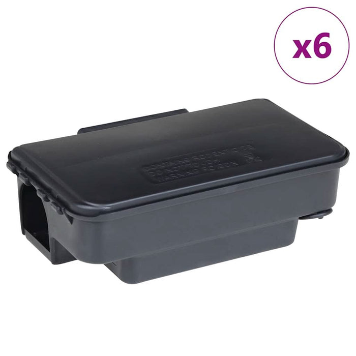 Capcane pentru șoareci 6 buc Negru 22x12,5x7,5 cm - WALTI WALTI
