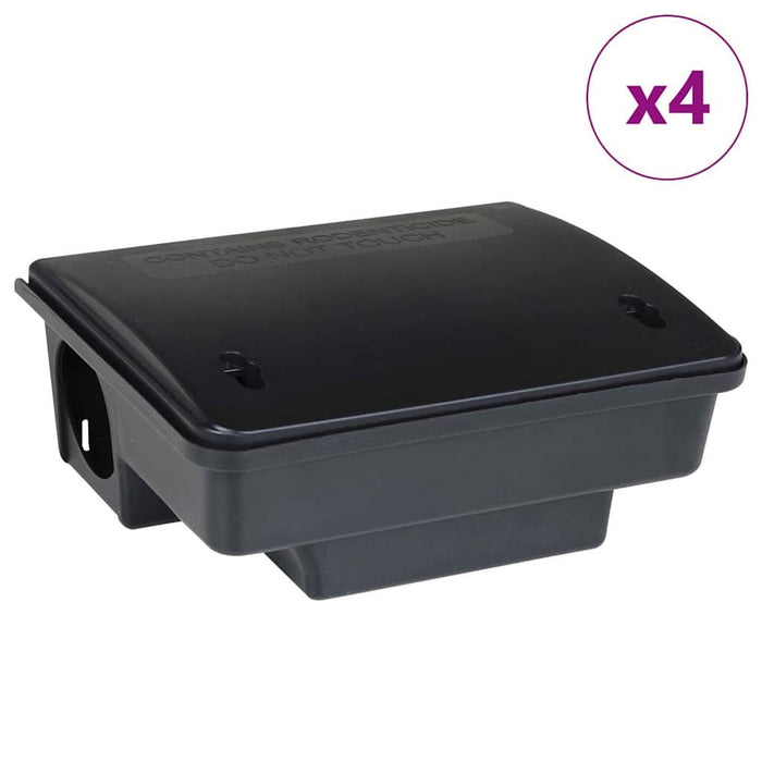 Capcane pentru șoareci 4 buc Negru 23x19x9,5 cm - WALTI WALTI