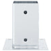 Baze stâlp pătrate 4 buc Argintiu 81x81 mm Oțel galvanizat - WALTI WALTI