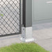 Baze stâlp pătrate 4 buc Argintiu 91x91 mm Oțel galvanizat - WALTI WALTI