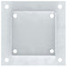 Baze stâlp pătrate 4 buc Argintiu 101x101 mm Oțel galvanizat - WALTI WALTI
