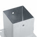 Baze stâlp pătrate 4 buc Argintiu 101x101 mm Oțel galvanizat - WALTI WALTI