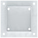 Baze stâlp pătrate 4 buc Argintiu 121x121 mm Oțel galvanizat - WALTI WALTI