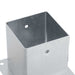 Baze stâlp pătrate 4 buc Argintiu 121x121 mm Oțel galvanizat - WALTI WALTI