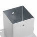 Baze stâlp pătrate 12 buc Argintiu 121x121 mm Oțel galvanizat - WALTI WALTI