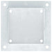 Baze stâlp pătrate 4 buc Argintiu 141x141 mm Oțel galvanizat - WALTI WALTI