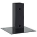 Baze stâlp pătrate 12 buc Antracit Oțel acoperit cu pulbere - WALTI WALTI