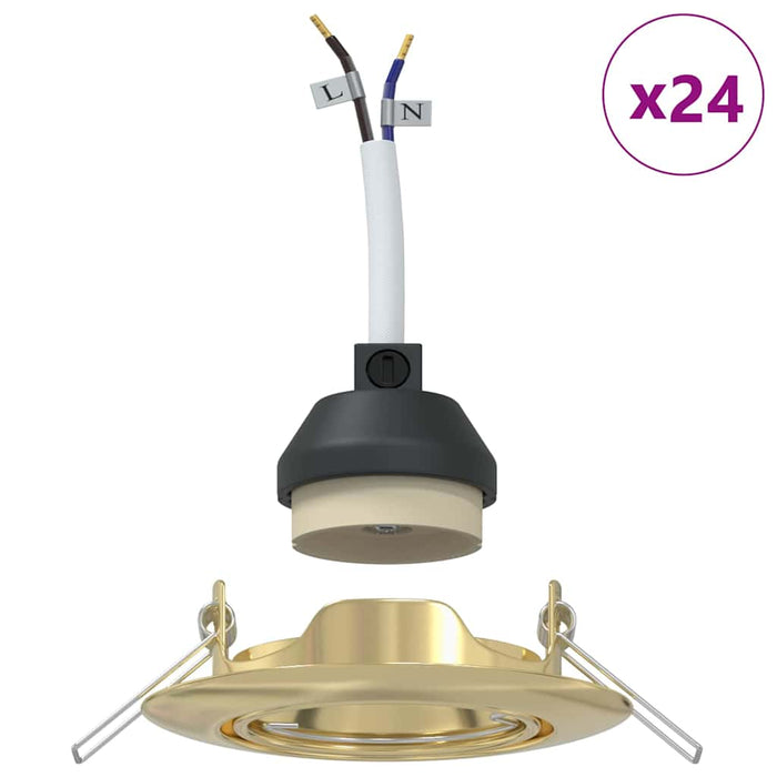 Spot 24 pcs Auriu 9 x 9 x 2.5 cm Metal - WALTI WALTI