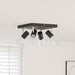 Spot de tavan Negru 26,5 x 26 x 11,5 cm Metal - WALTI WALTI