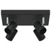 Spot de tavan Negru 26,5 x 26 x 11,5 cm Metal - WALTI WALTI