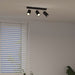 Spot de tavan Negru 38 x 5,5 x 16,5 cm Metal - WALTI WALTI